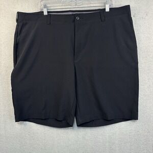 PGA Tour Golf Shorts Men's 42 Black Flat Front